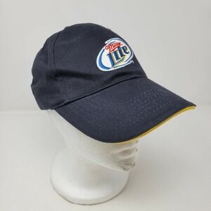 Miller Lite Beer Hat Men Baseball Cap Strapback Blue Milwaukee Brewing Acme Dad